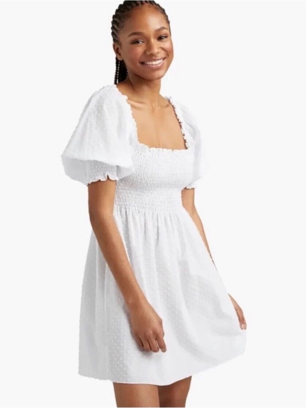 Hill House Home White Nap Dress Short Cotton